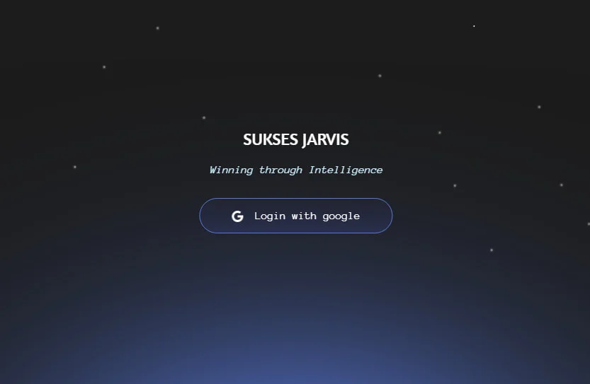 Jarvis Login Dashboard